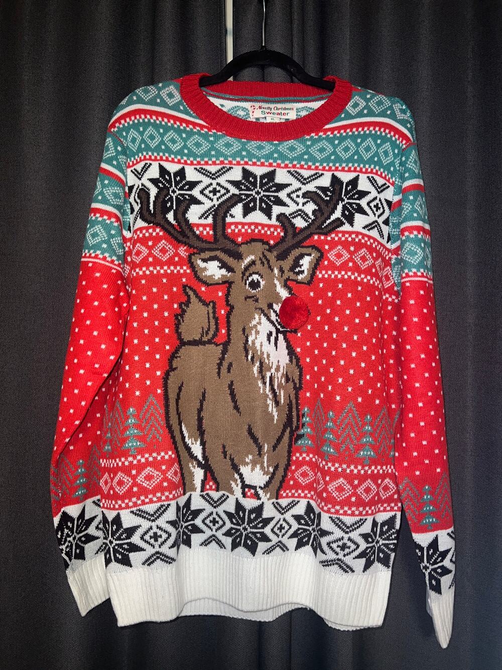 Ugly Christmas Sweater Xmas Size XL
